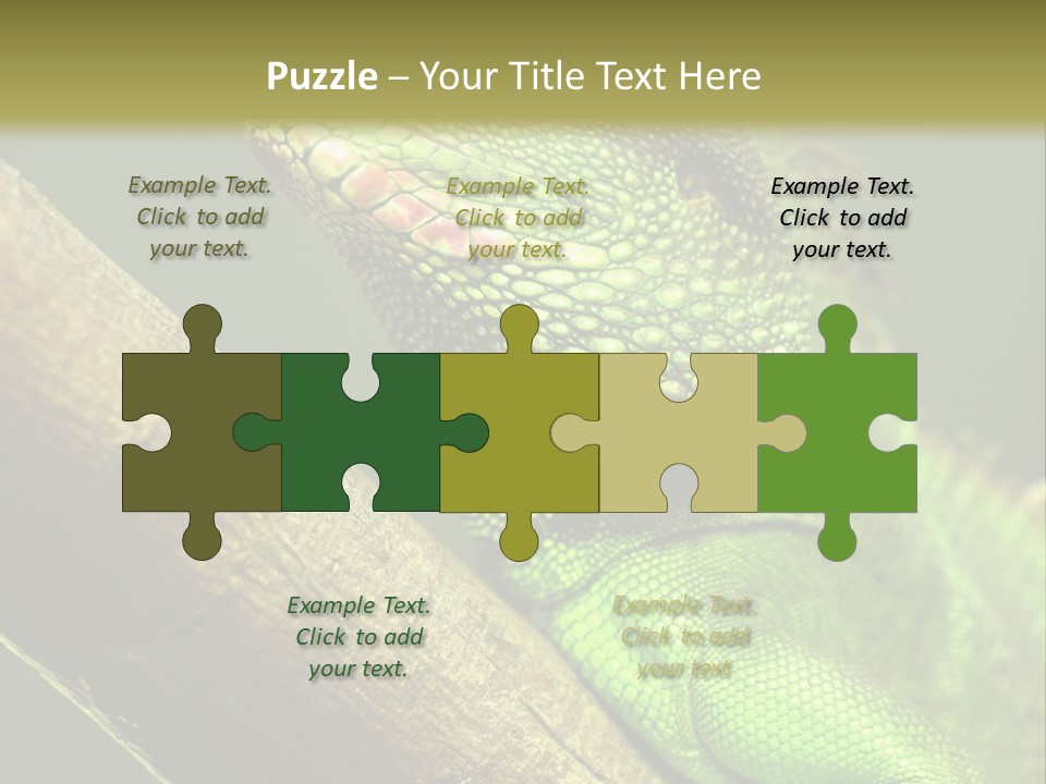 Scale Slow Lizard PowerPoint Template