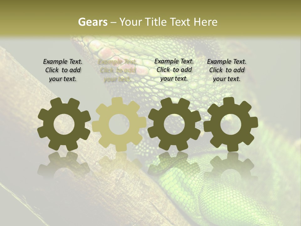Scale Slow Lizard PowerPoint Template
