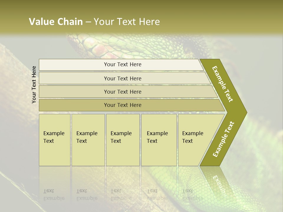 Scale Slow Lizard PowerPoint Template