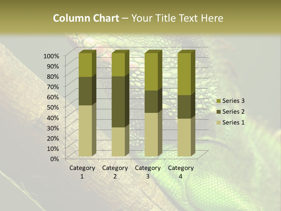 Scale Slow Lizard PowerPoint Template