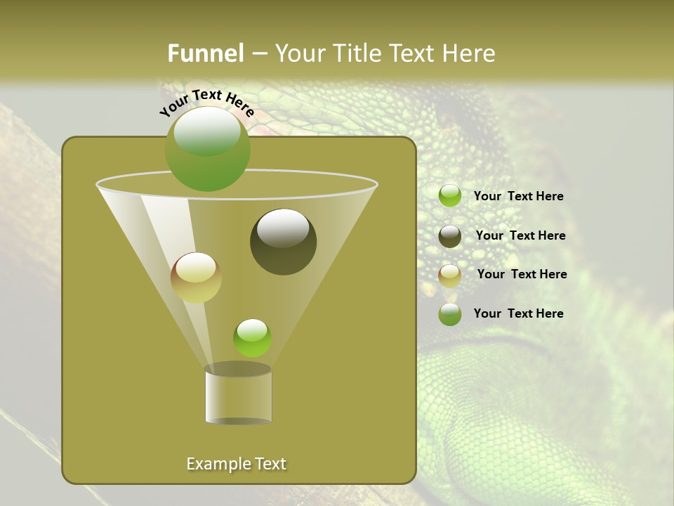 Scale Slow Lizard PowerPoint Template