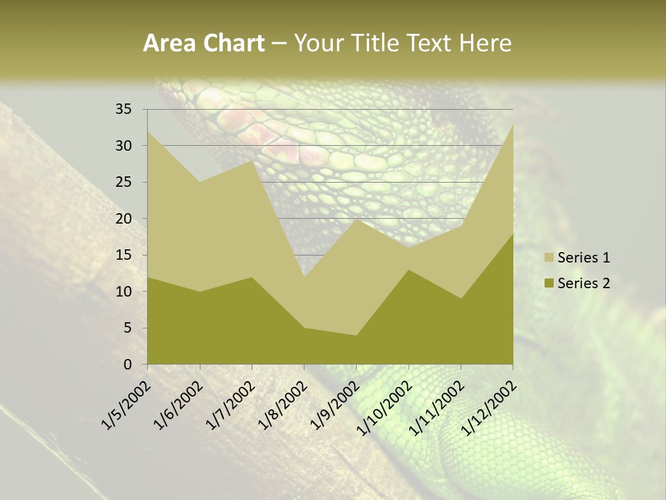 Scale Slow Lizard PowerPoint Template