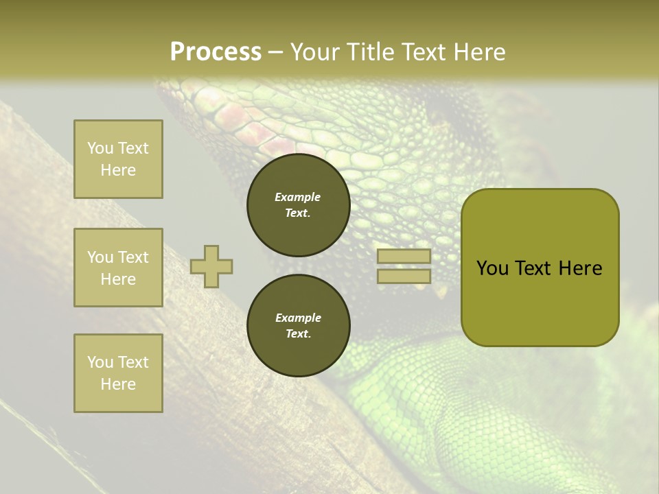 Scale Slow Lizard PowerPoint Template