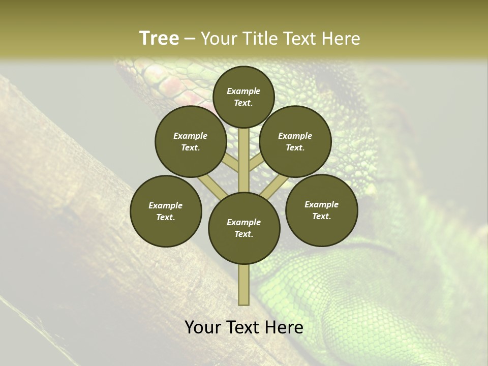 Scale Slow Lizard PowerPoint Template