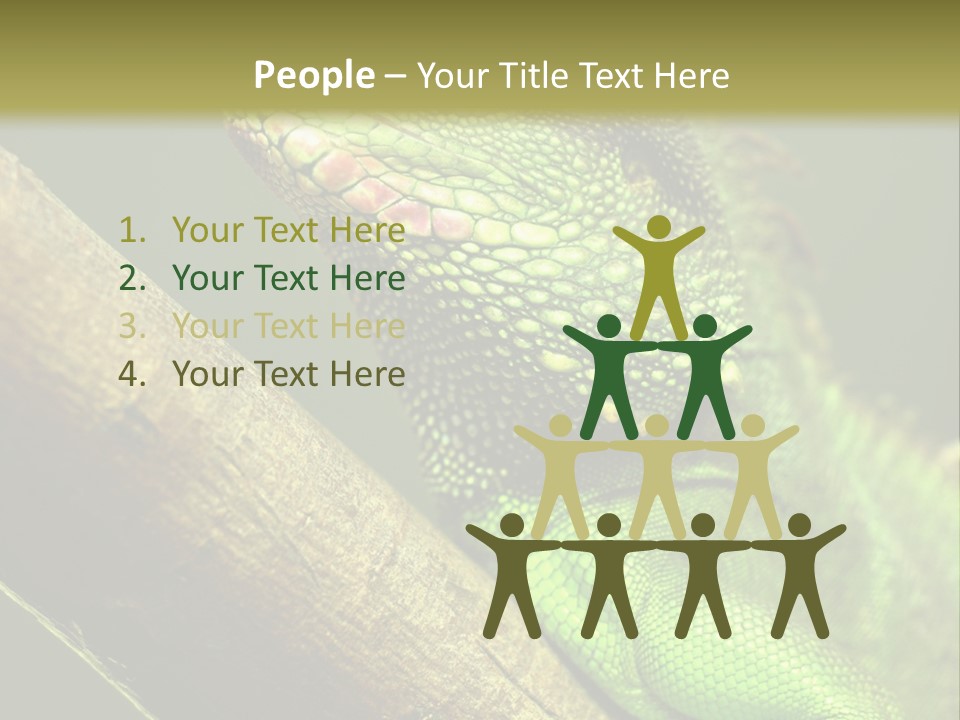 Scale Slow Lizard PowerPoint Template