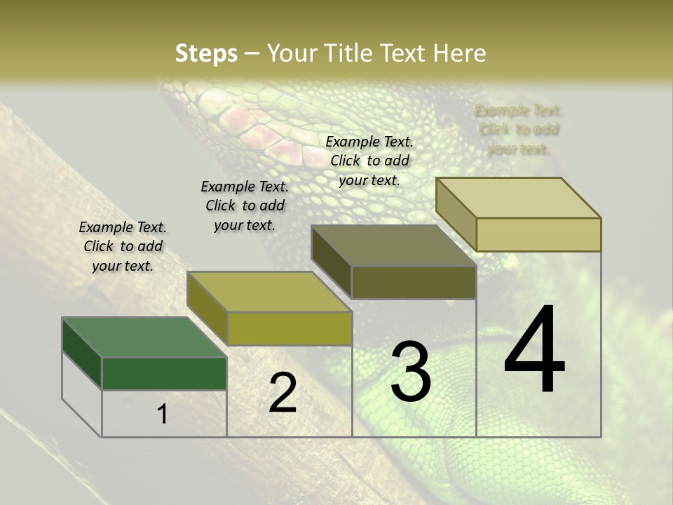 Scale Slow Lizard PowerPoint Template