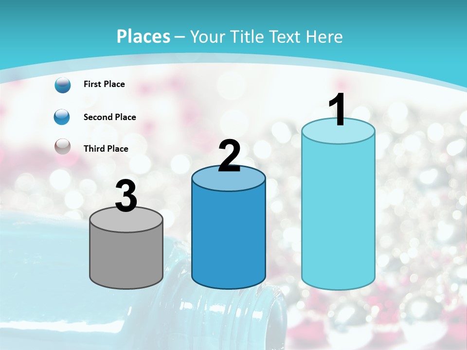 Makeup Pool Bright PowerPoint Template