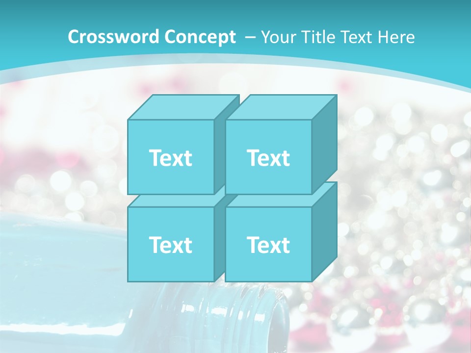 Makeup Pool Bright PowerPoint Template