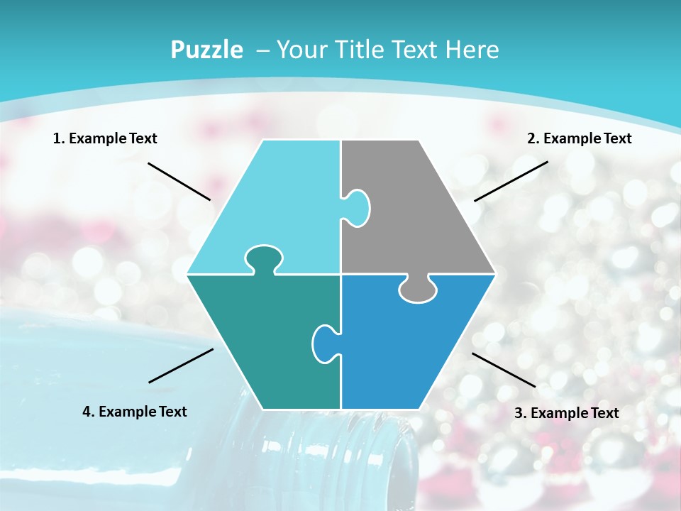 Makeup Pool Bright PowerPoint Template