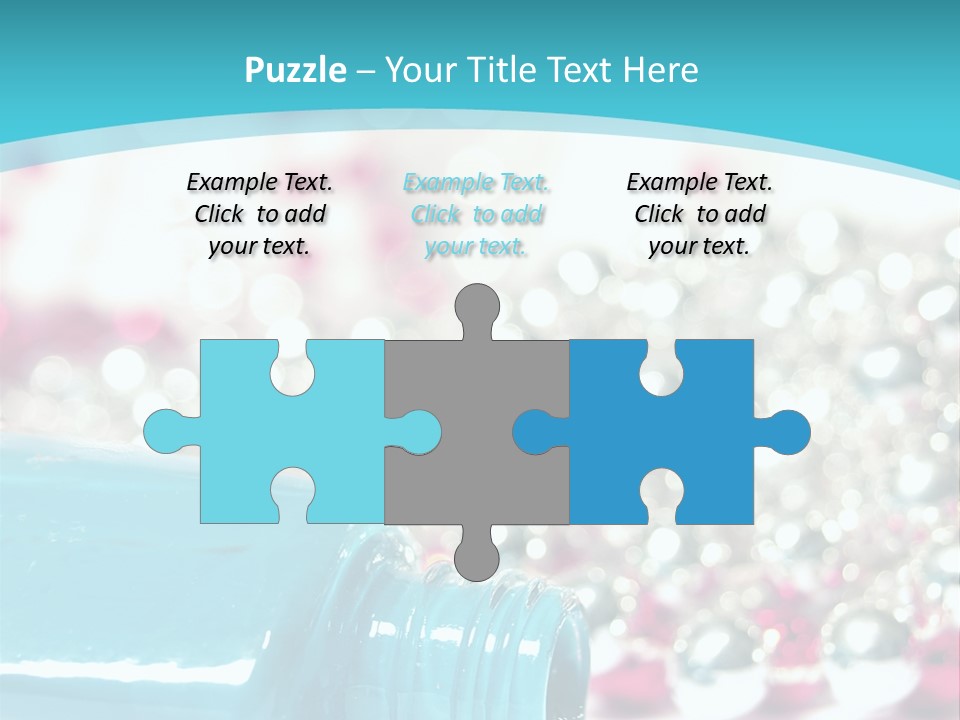 Makeup Pool Bright PowerPoint Template