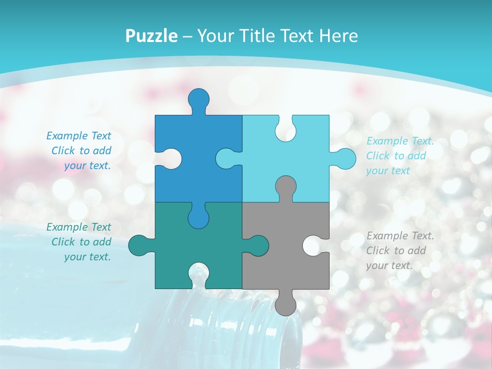 Makeup Pool Bright PowerPoint Template