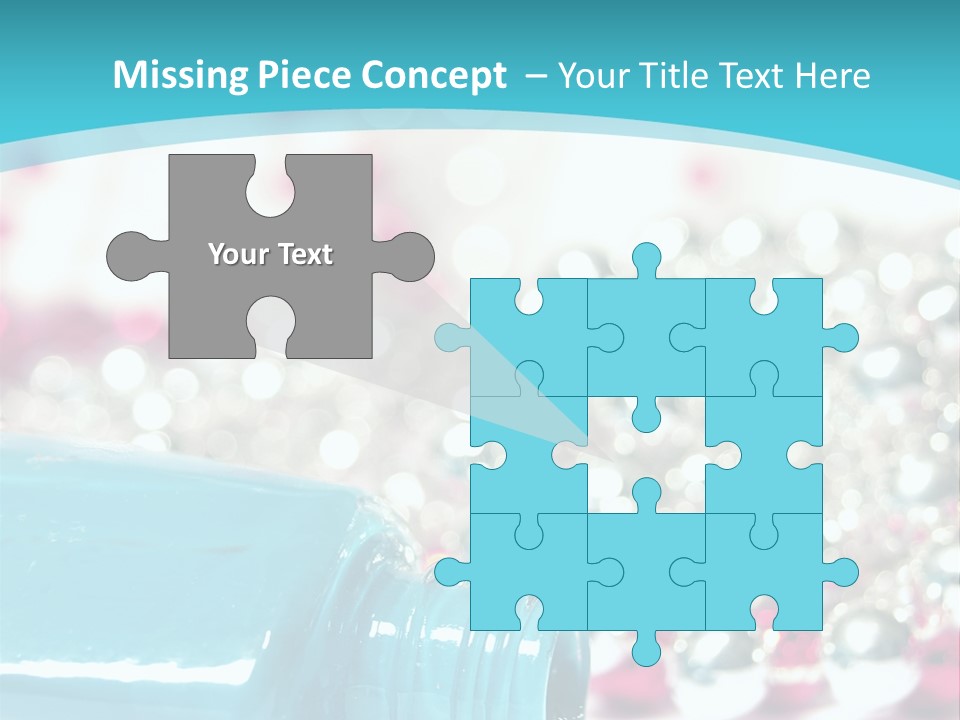 Makeup Pool Bright PowerPoint Template