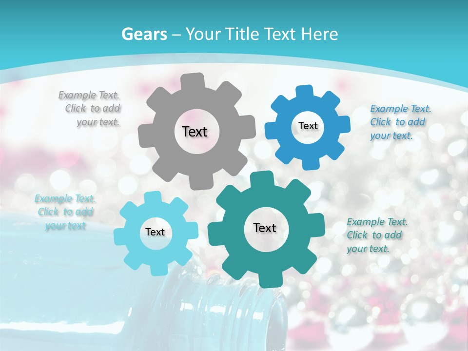 Makeup Pool Bright PowerPoint Template