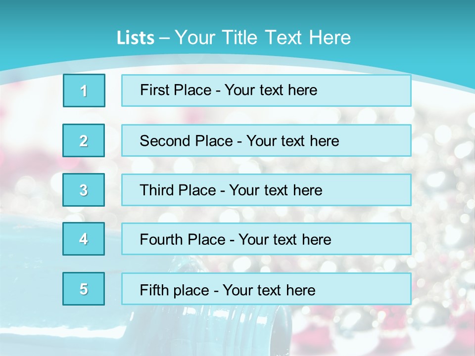 Makeup Pool Bright PowerPoint Template