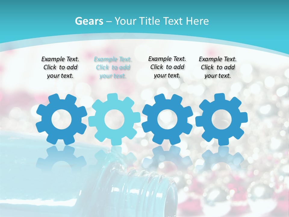 Makeup Pool Bright PowerPoint Template