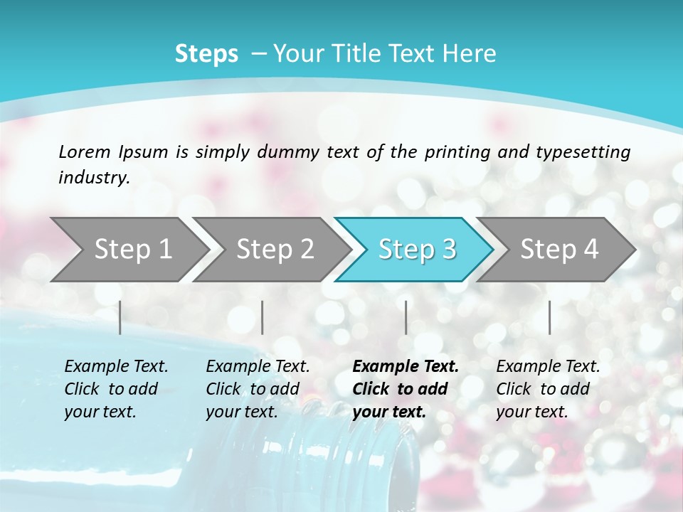 Makeup Pool Bright PowerPoint Template