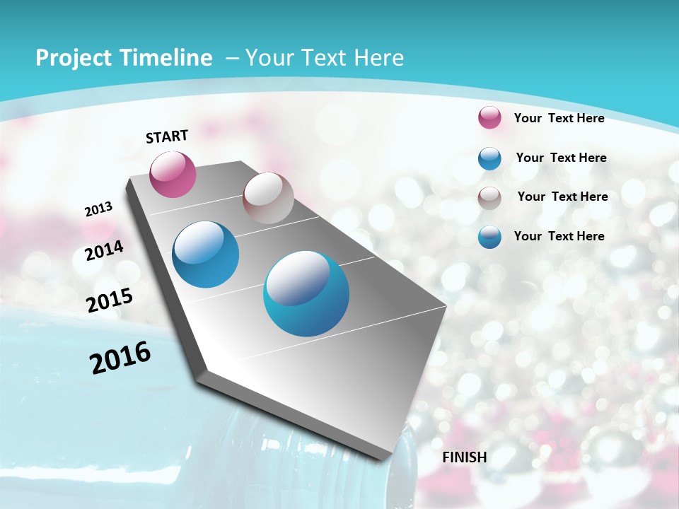 Makeup Pool Bright PowerPoint Template