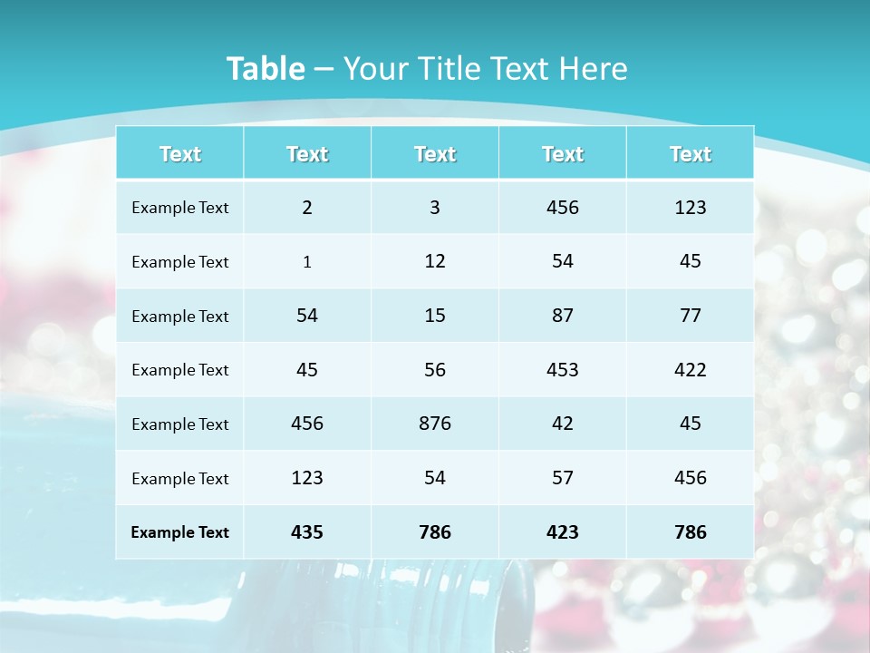 Makeup Pool Bright PowerPoint Template