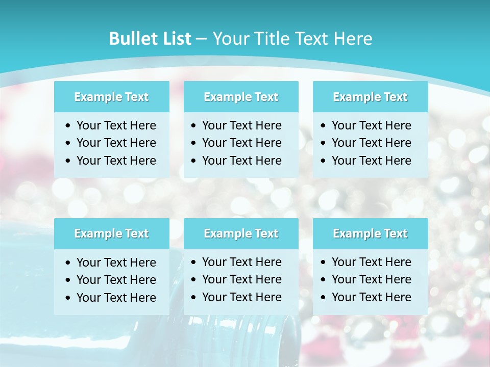 Makeup Pool Bright PowerPoint Template