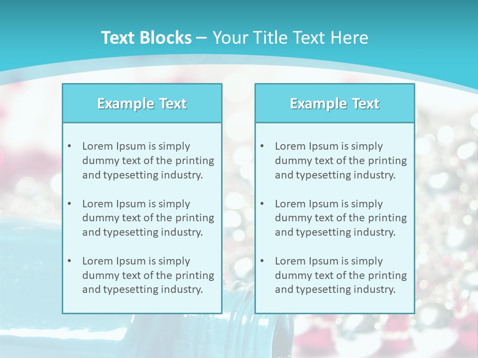 Makeup Pool Bright PowerPoint Template