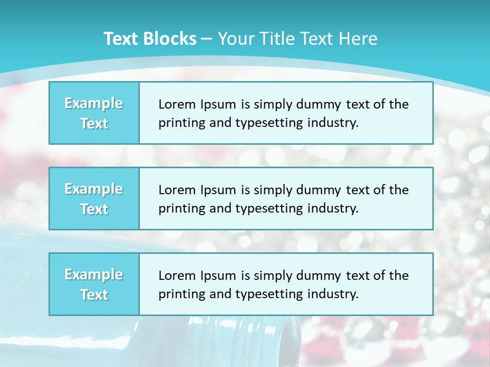 Makeup Pool Bright PowerPoint Template