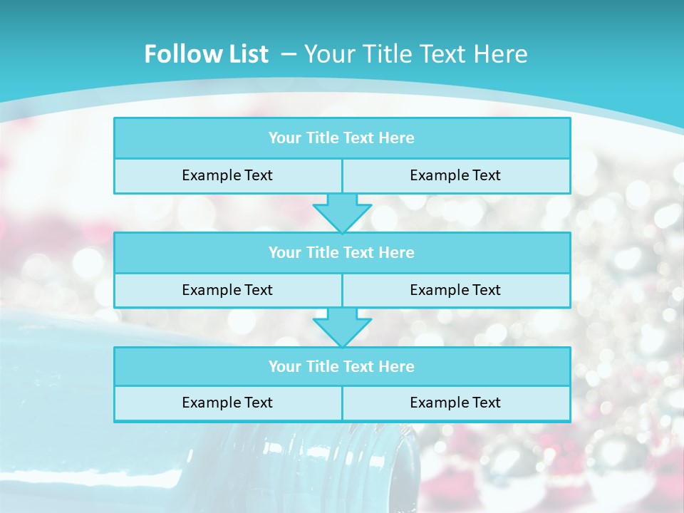 Makeup Pool Bright PowerPoint Template