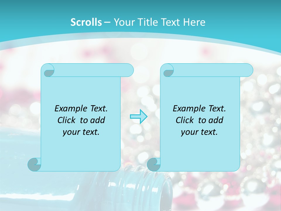 Makeup Pool Bright PowerPoint Template