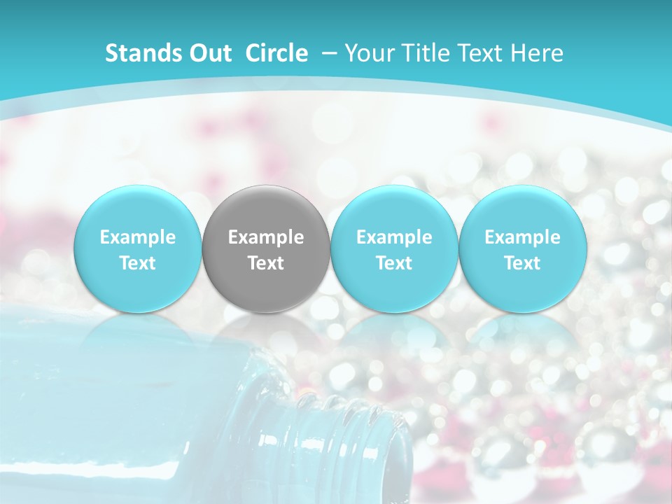 Makeup Pool Bright PowerPoint Template