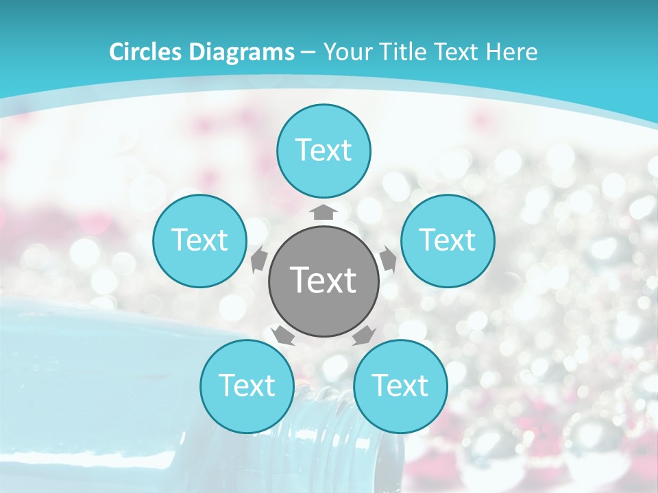 Makeup Pool Bright PowerPoint Template