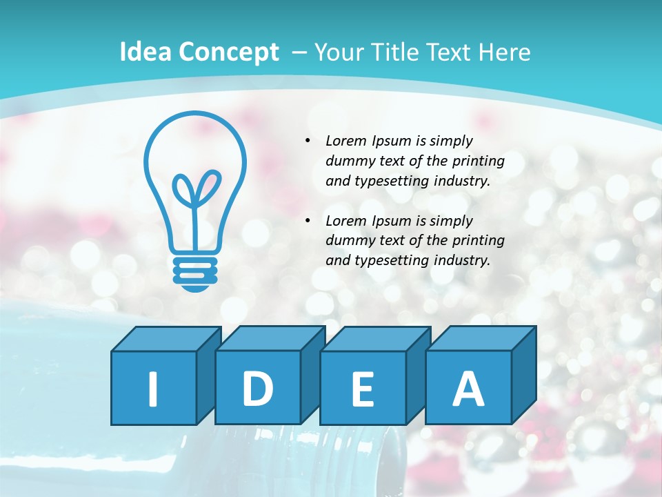 Makeup Pool Bright PowerPoint Template