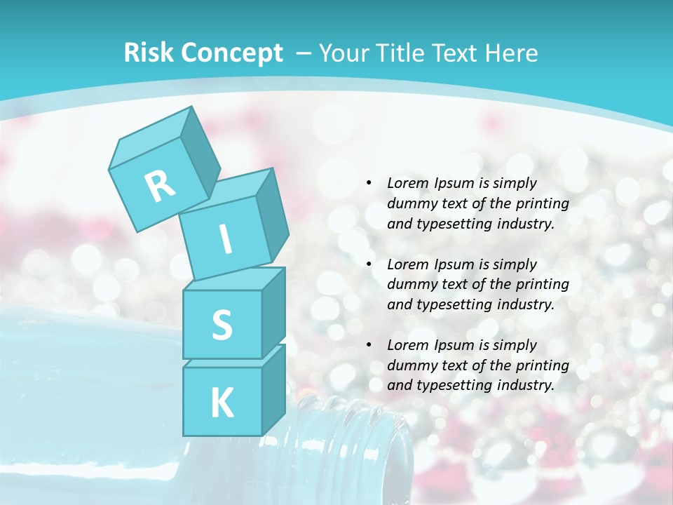 Makeup Pool Bright PowerPoint Template