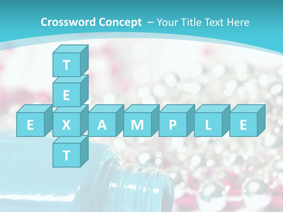 Makeup Pool Bright PowerPoint Template