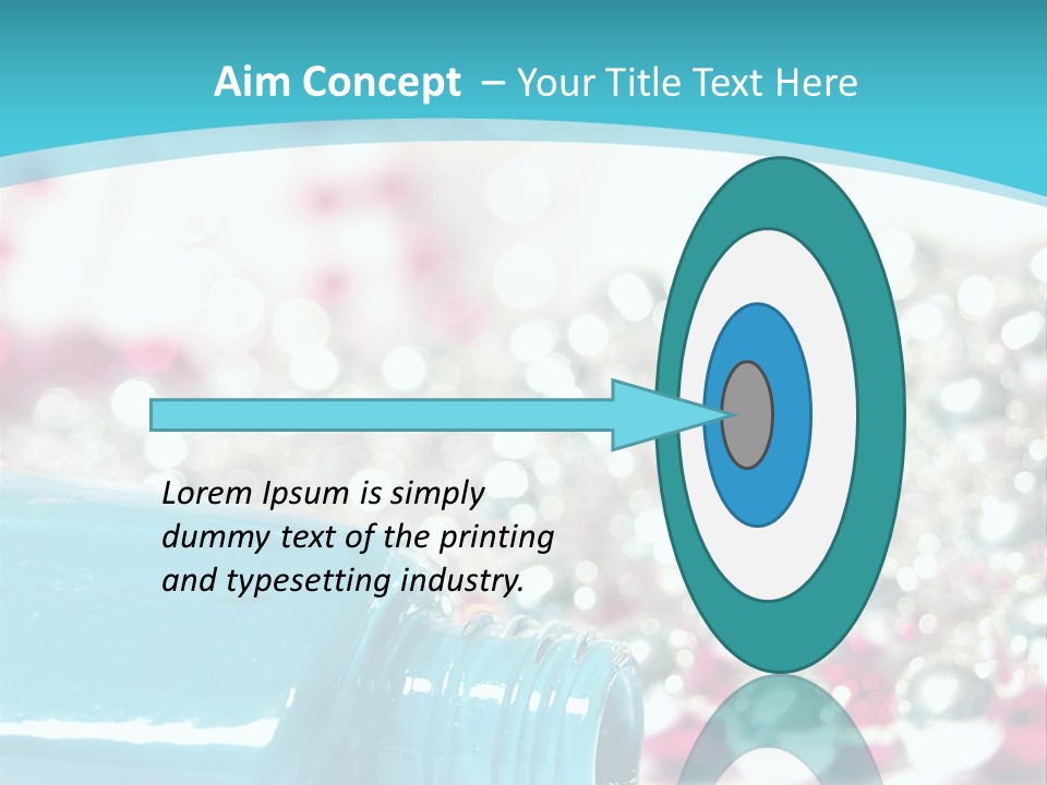 Makeup Pool Bright PowerPoint Template