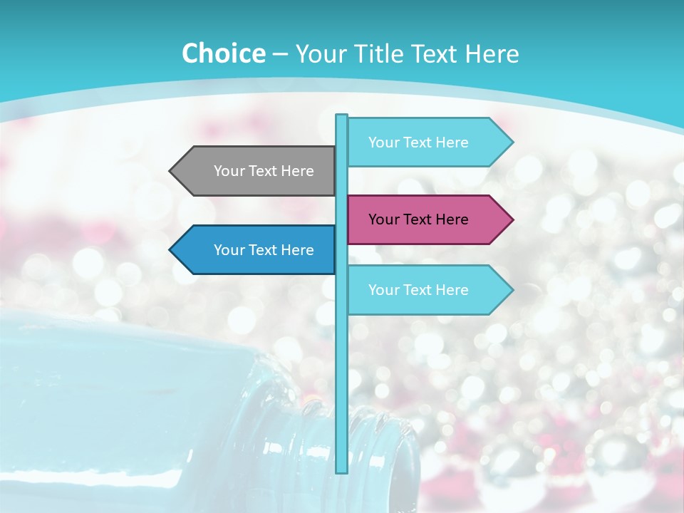 Makeup Pool Bright PowerPoint Template