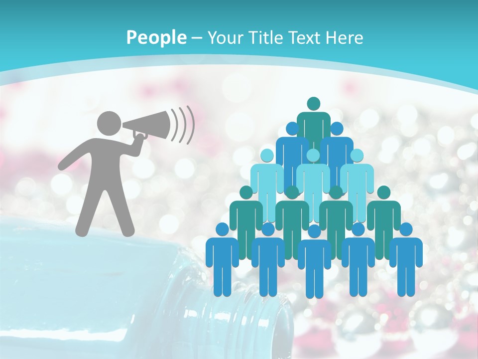 Makeup Pool Bright PowerPoint Template