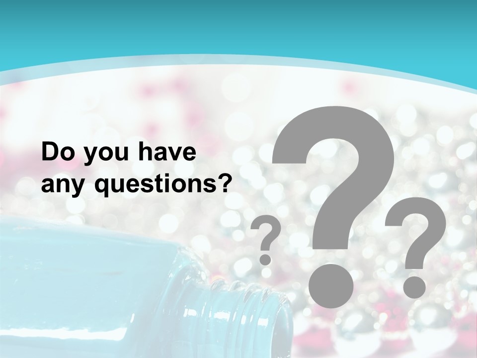 Makeup Pool Bright PowerPoint Template