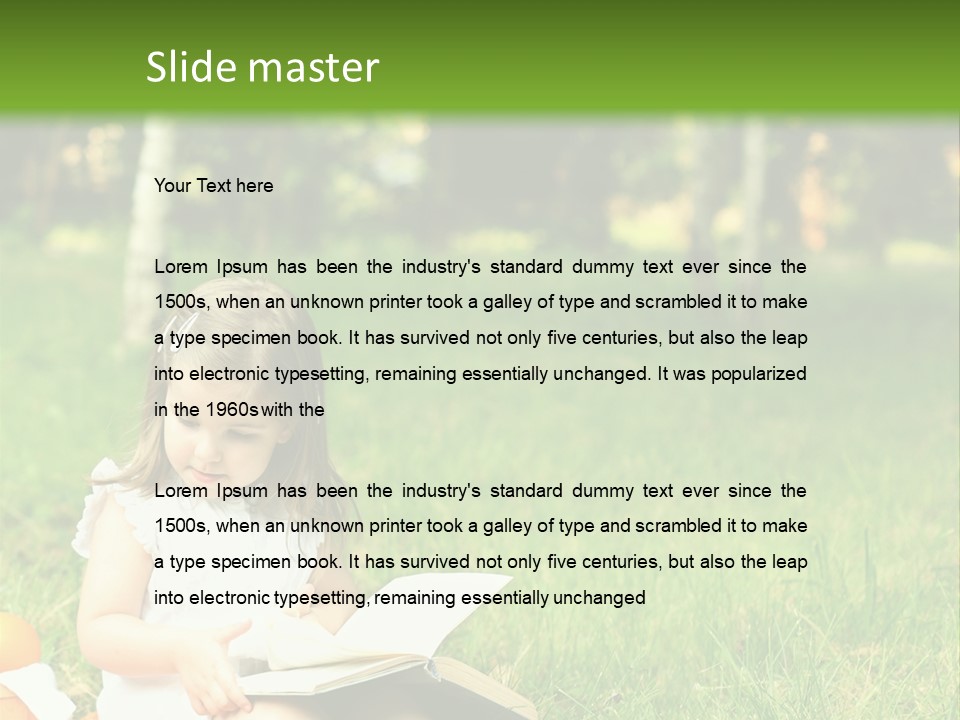 Nature Happy Healthy PowerPoint Template