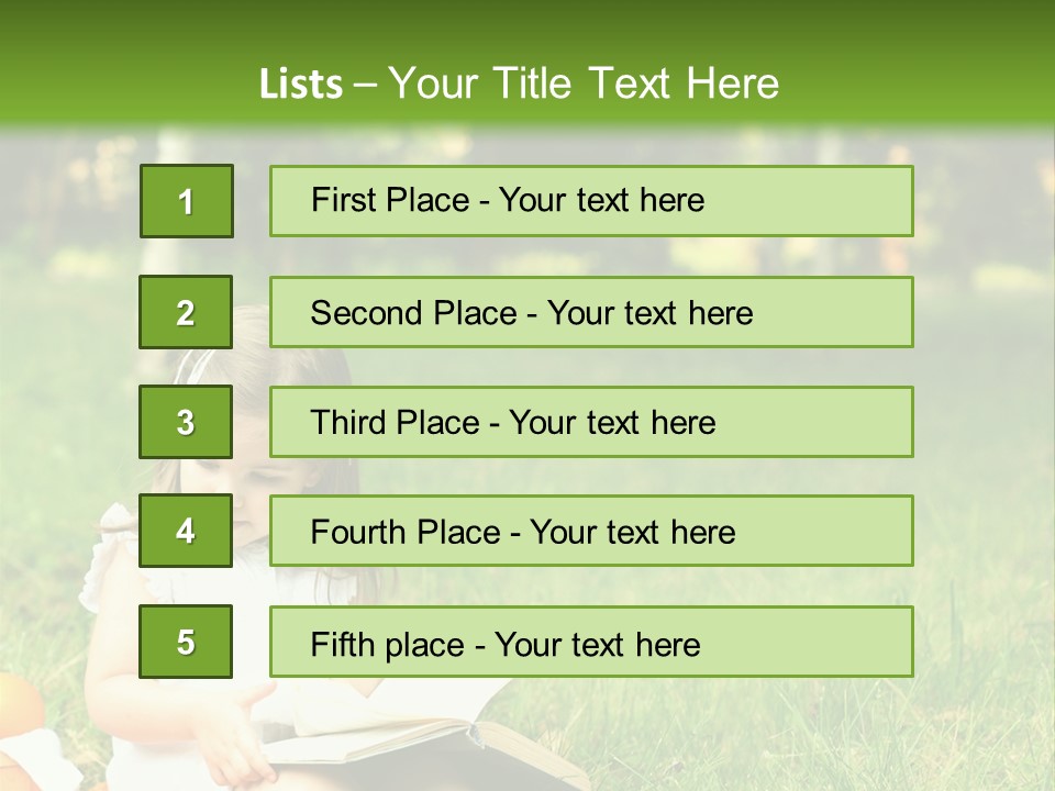 Nature Happy Healthy PowerPoint Template