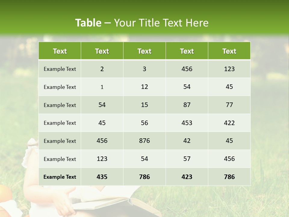 Nature Happy Healthy PowerPoint Template