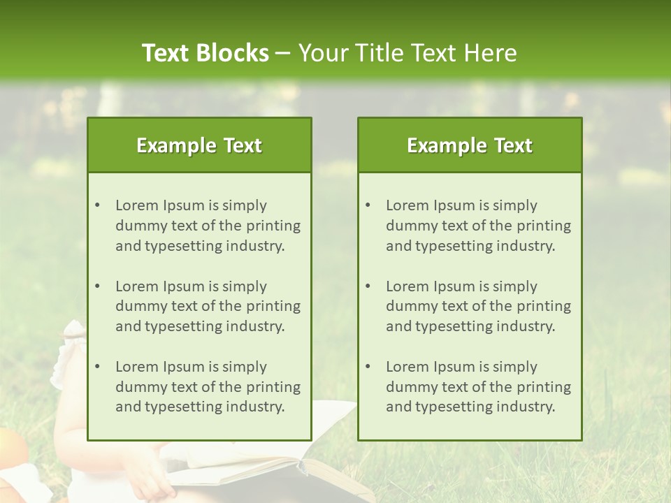 Nature Happy Healthy PowerPoint Template