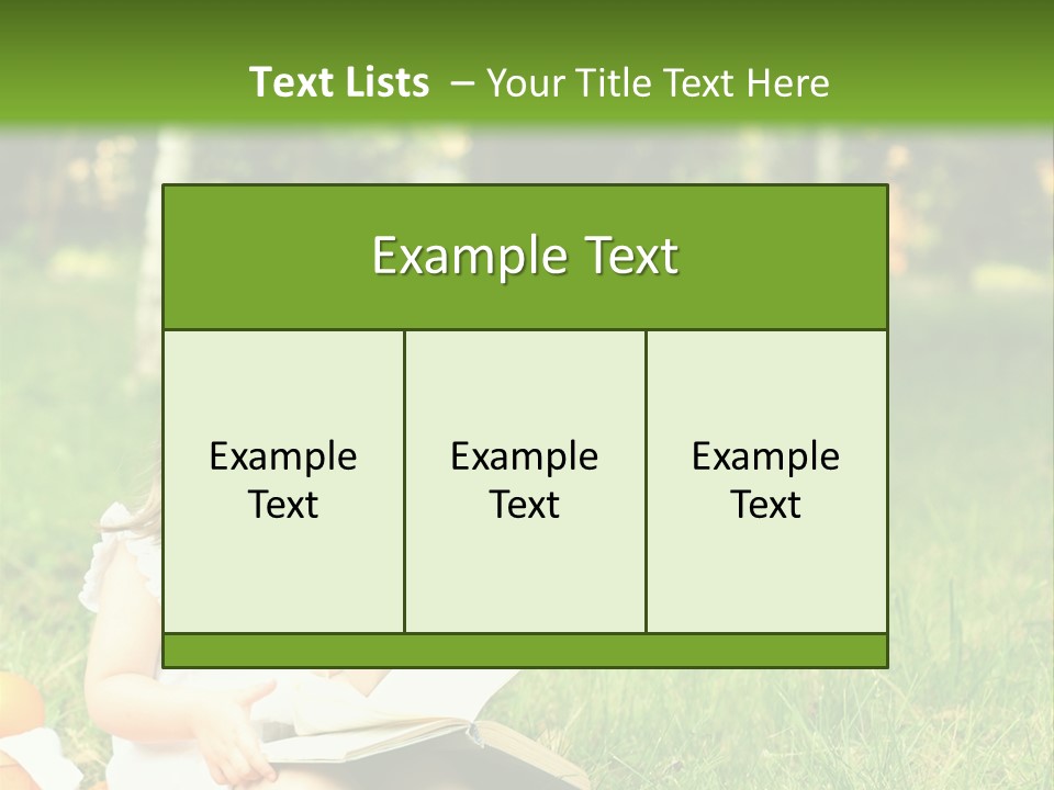 Nature Happy Healthy PowerPoint Template