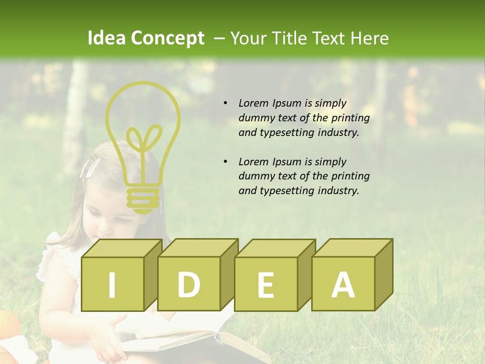 Nature Happy Healthy PowerPoint Template