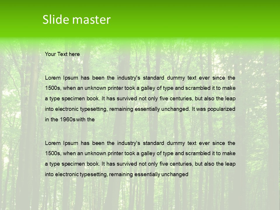 Ray Branches Daylight PowerPoint Template