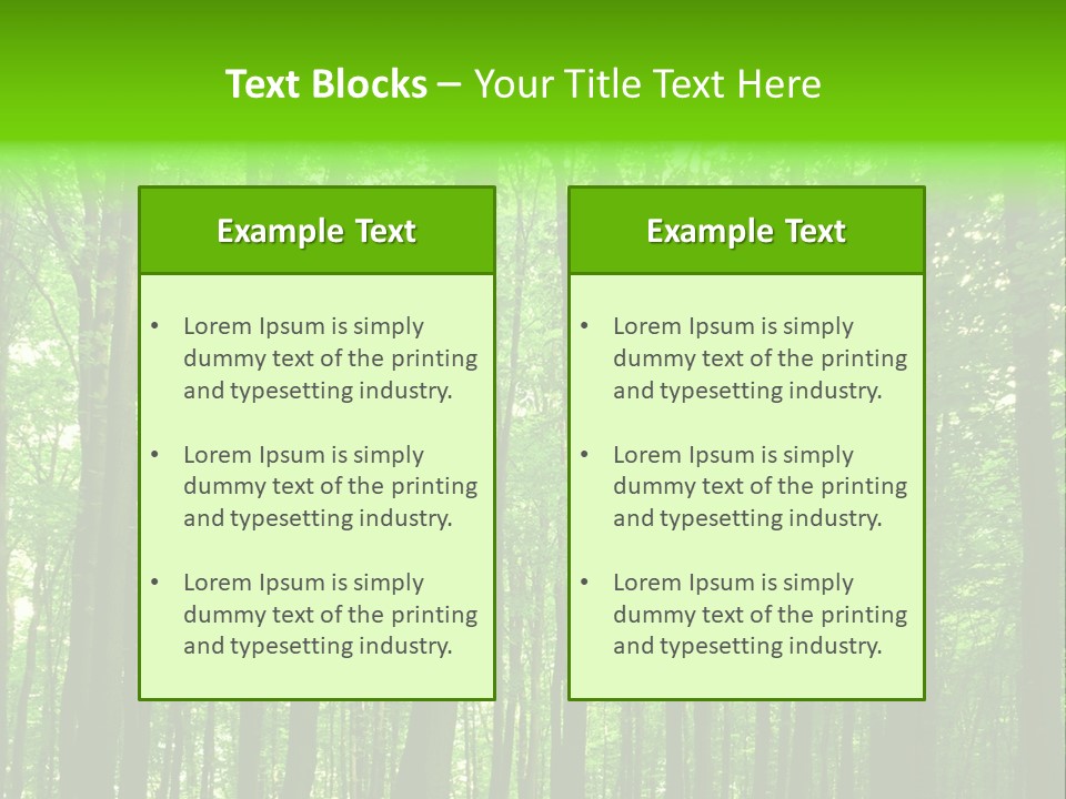 Ray Branches Daylight PowerPoint Template
