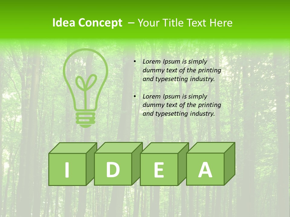 Ray Branches Daylight PowerPoint Template