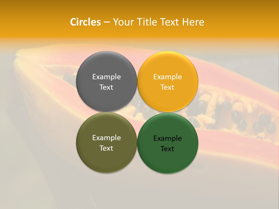 Cutting Fruit Food PowerPoint Template