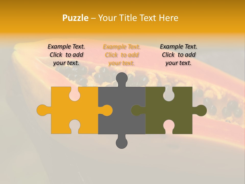 Cutting Fruit Food PowerPoint Template