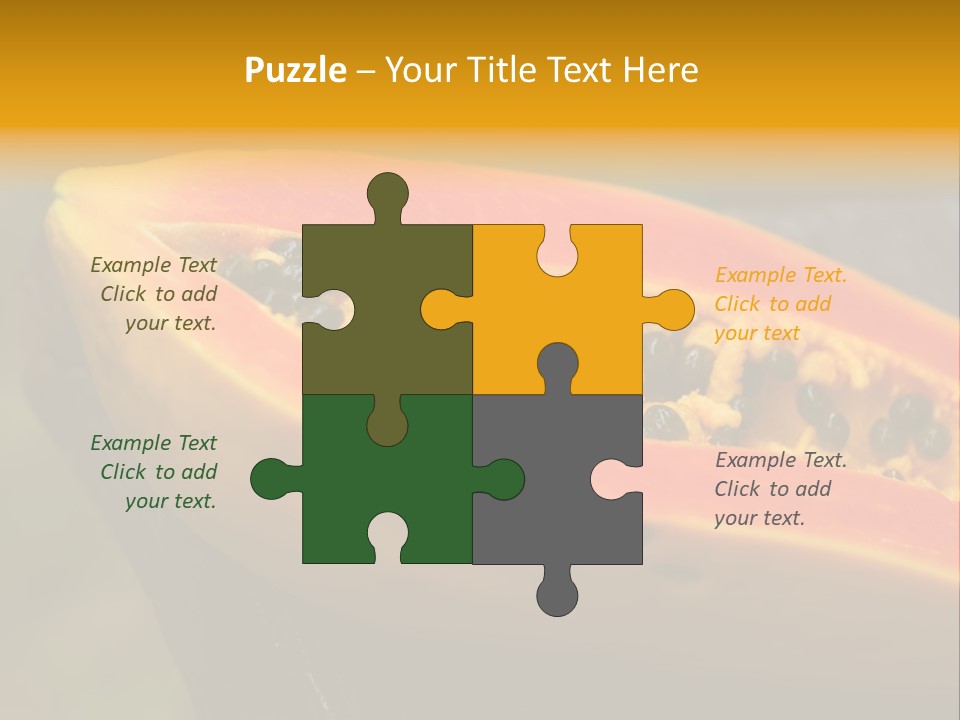 Cutting Fruit Food PowerPoint Template