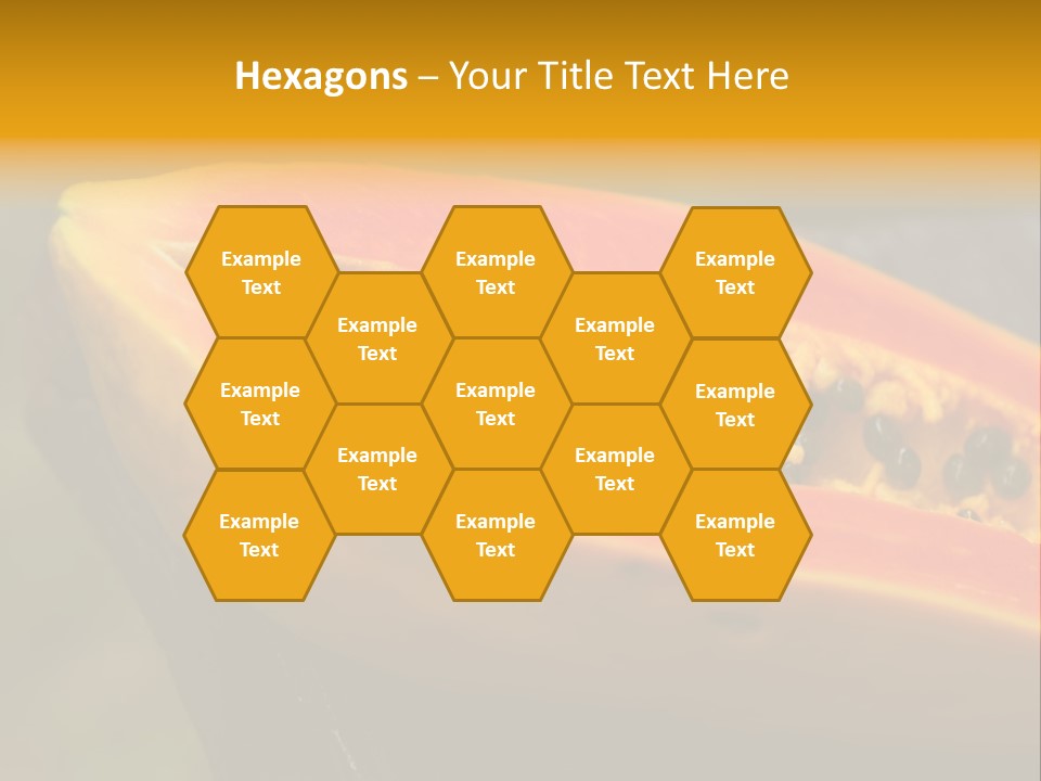 Cutting Fruit Food PowerPoint Template