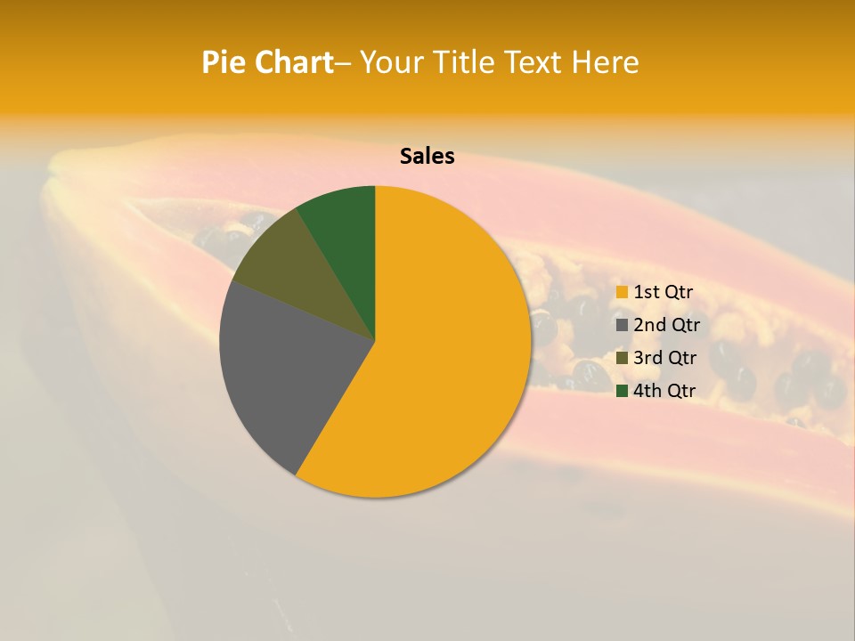 Cutting Fruit Food PowerPoint Template